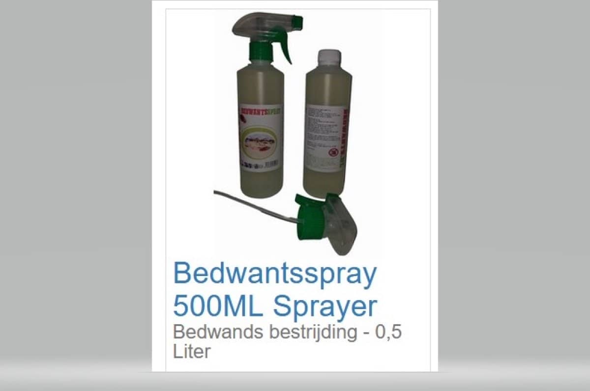 bedwantsen spray 500 ML 100% biologisch op basis van Kruiden &amp; Olieën. Op basis van kruiden en olieën