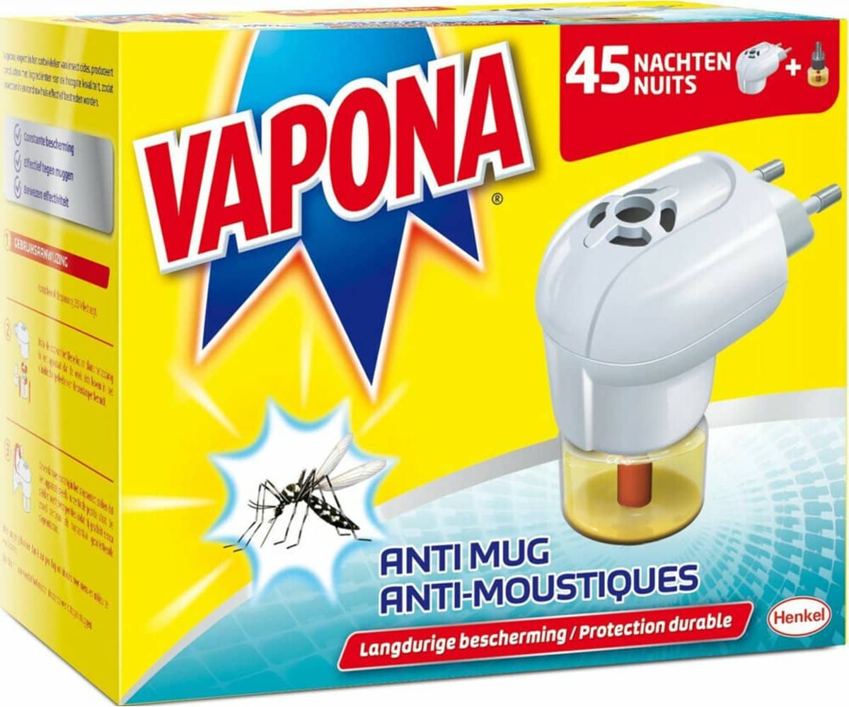 Vapona Anti-Mug Muggenstekker. Perfect voor warme zomeravonden