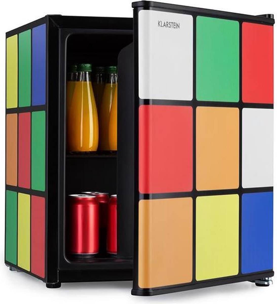 Klarstein Solve koelkast. Rubiks Kube design