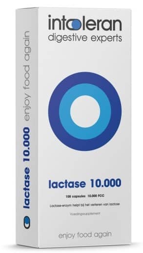 Intoleran Lactase 10.000 FCC Capsules 108CP. Grootverpakking