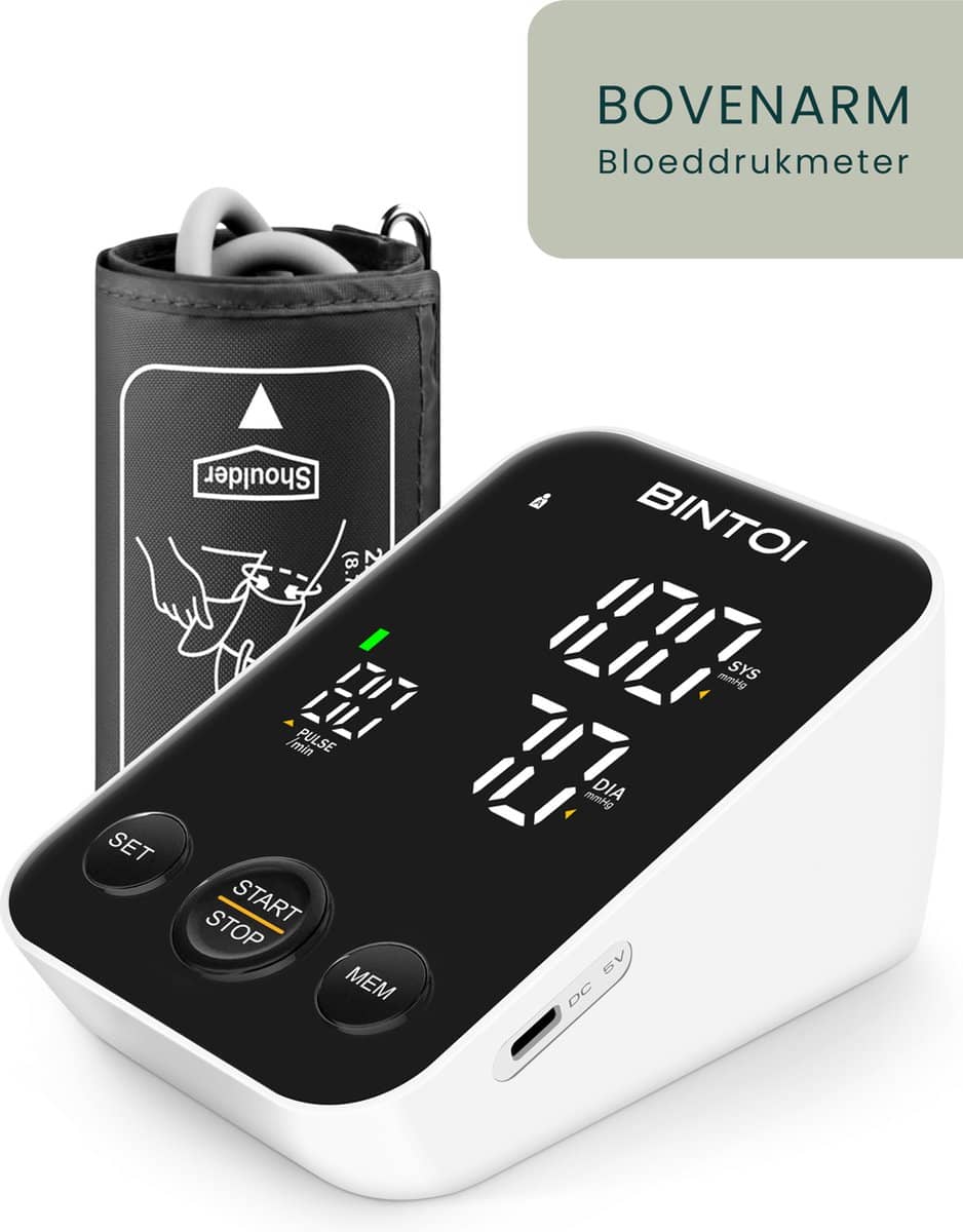 Bintoi® BX300 – Bloeddrukmeter Bovenarm. Zeer scherp geprijsd