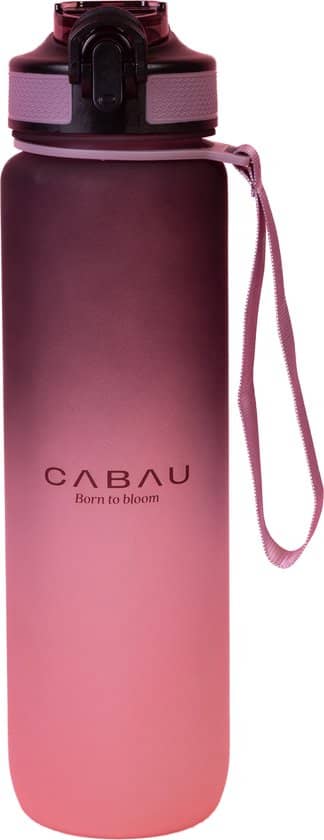 Cabau Bloom Waterfles / Drinkfles | 1 liter. Met 1 liter inhoud