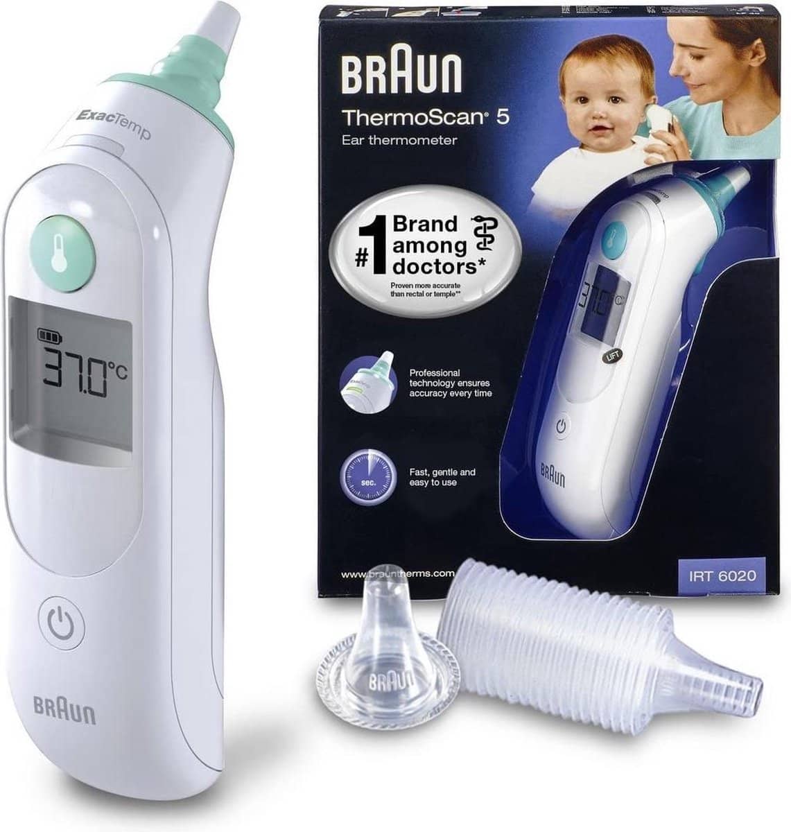 Braun IRT 6020 Mnla – Thermometer. Meet zeer nauwkeurig