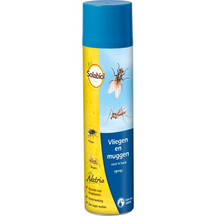 Solabiol Vliegen- en Muggenspray – 400 ml . Zeer snelle werking