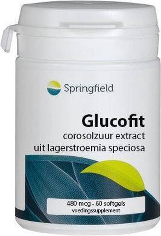 Springfield Glucofit Afslankpillen 16mg . Ondersteunt bij het afvallen