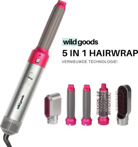 Wild Goods® Airwrap – Hairwrap. Krullenföhn en krullentang