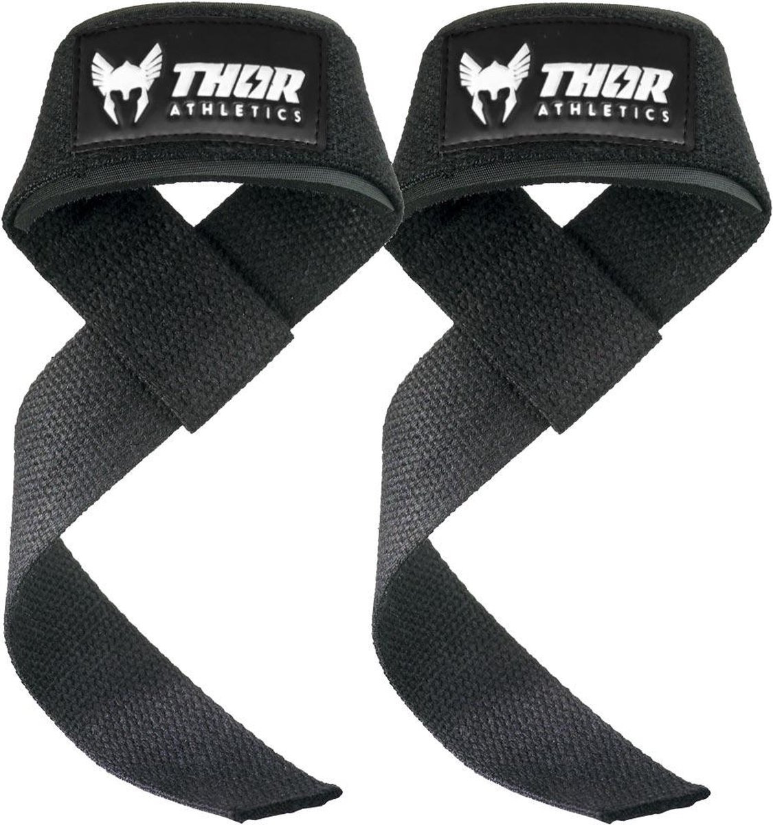 Thor Athletics – Lifting Straps Zwart. Zeer hoog comfort