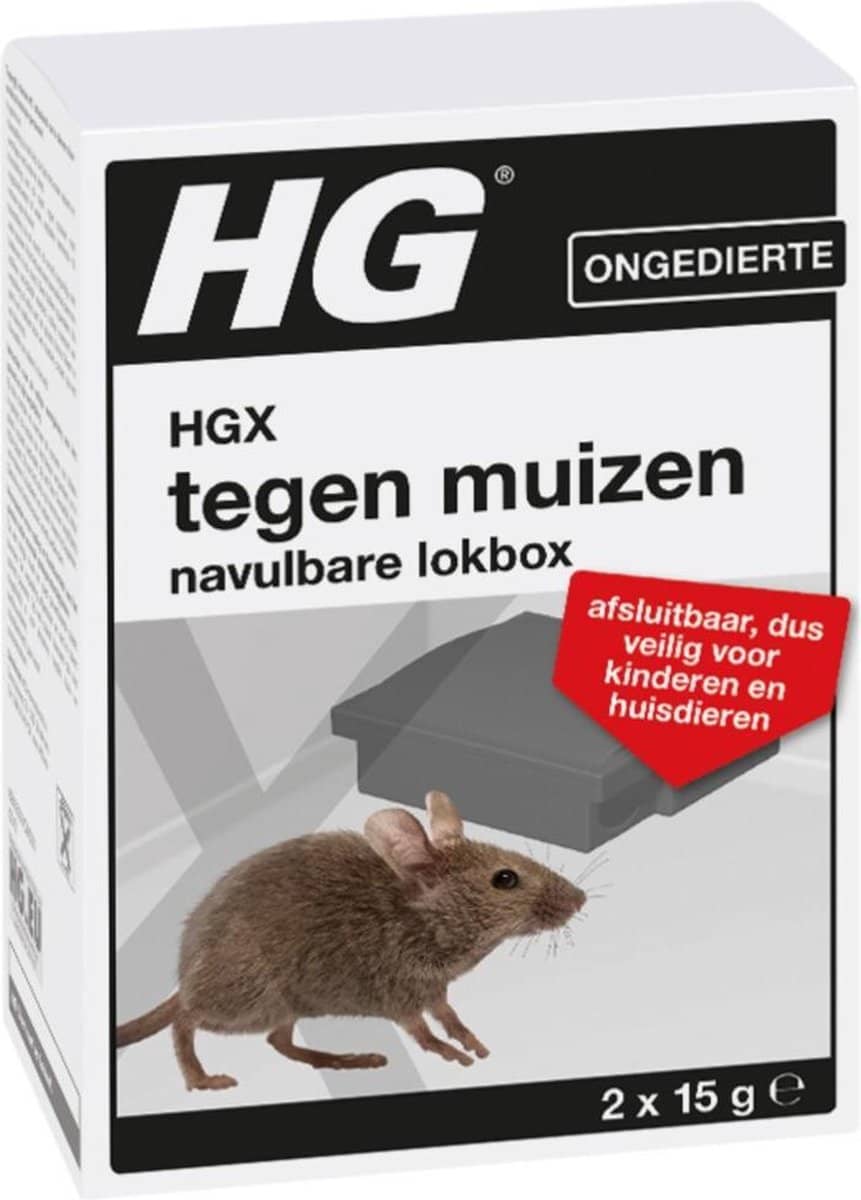 HGX tegen muizen navulbare lokbox 