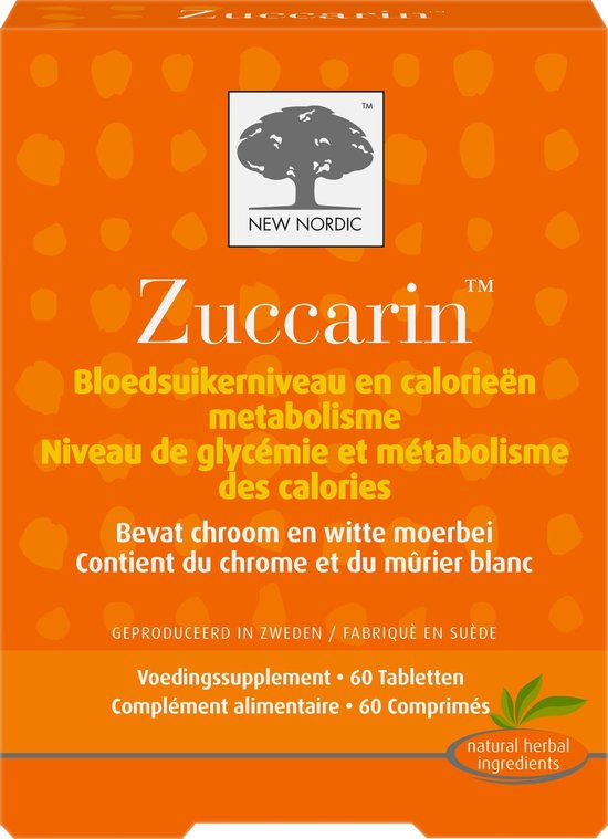 New Nordic Zuccarin 60TB. Natuurlijk supplement