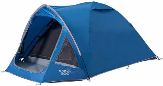 Vango Alpha 250 / 2 Persoons Tent – Blauw. Zeer goed beoordeeld