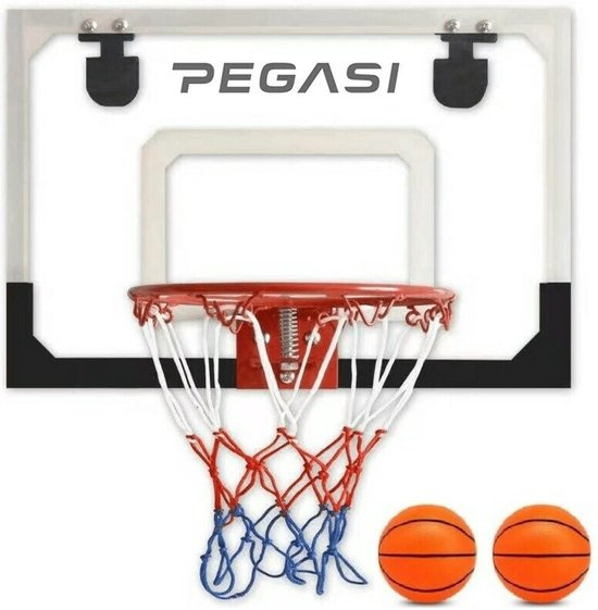 Pegasi Mini Basketbalbord Deur – 45x30cm. Met bal en pomp