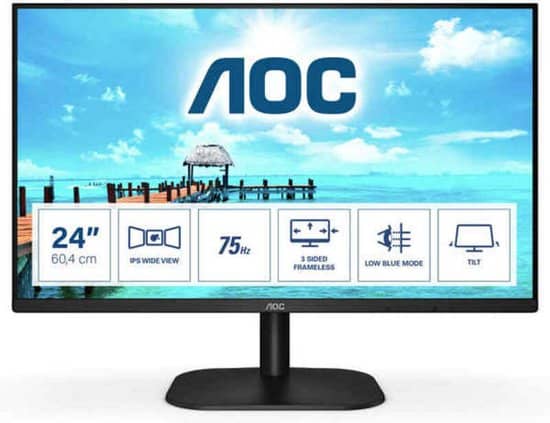 AOC 24B2XH – Full HD IPS Monitor – 24 Inch. Uitstekende kijkhoek en kleurweergave