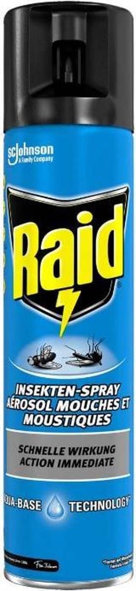 Insectenspray Raid 400ml. Werkt tegen alle insecten