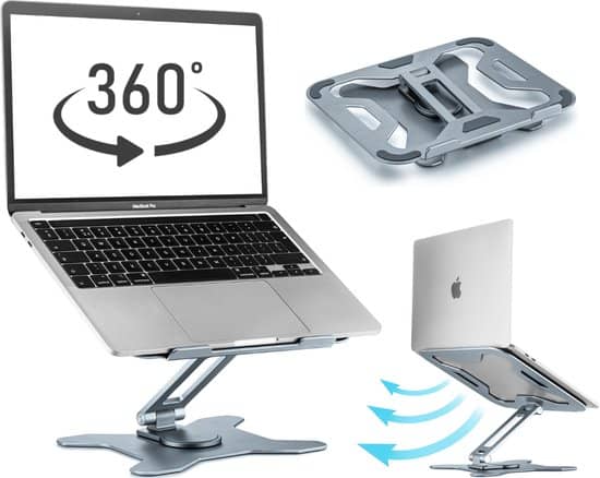 Kos Design – In hoogte verstelbare Laptop standaard – 360* Draaibaar. 360 graden verstelbaar