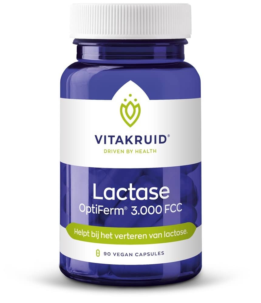 Vitakruid Lactase Optiferm 3.000 FCC Capsules 90VCP. 3000FCC