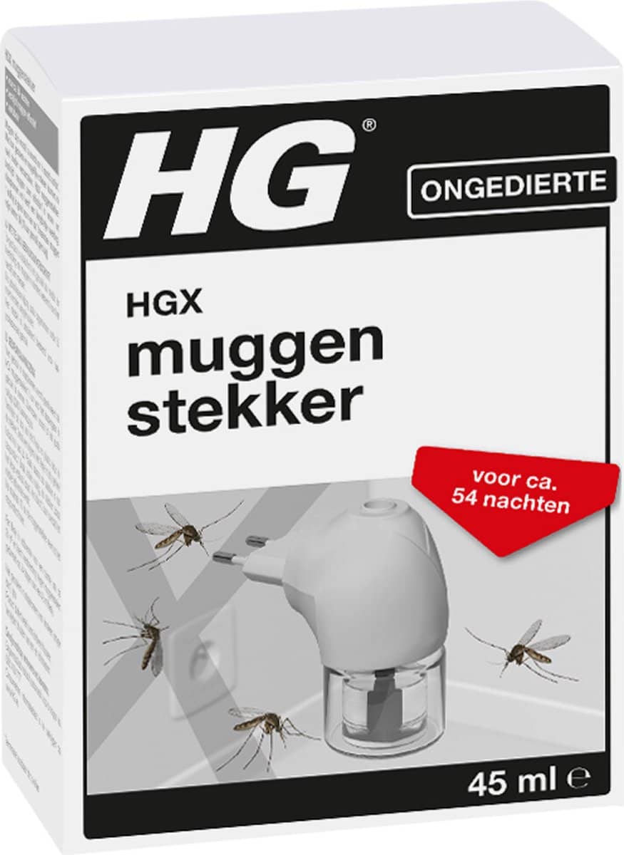 HGX muggenstekker – 45ml – navulbaar . Doet wat het belooft