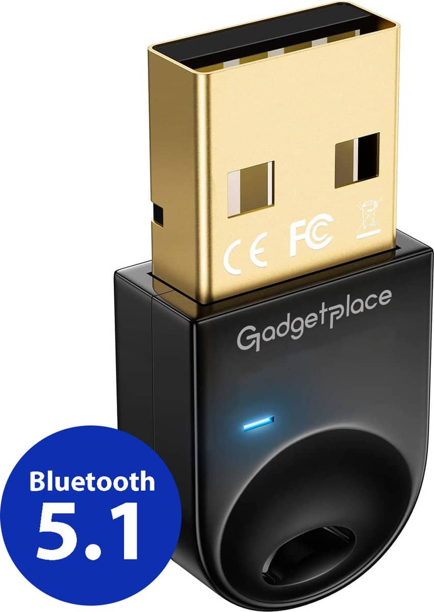 Bluetooth 5.1 Adapter voor PC. Tot wel 20 meter bereik