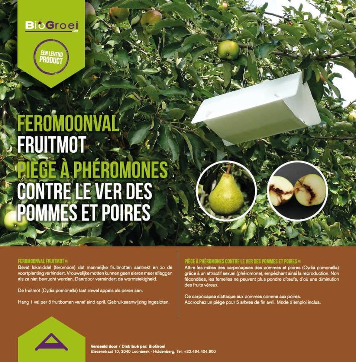 Biogroei Feromoonval Fruitmot. Speciaal voor fruitbomen