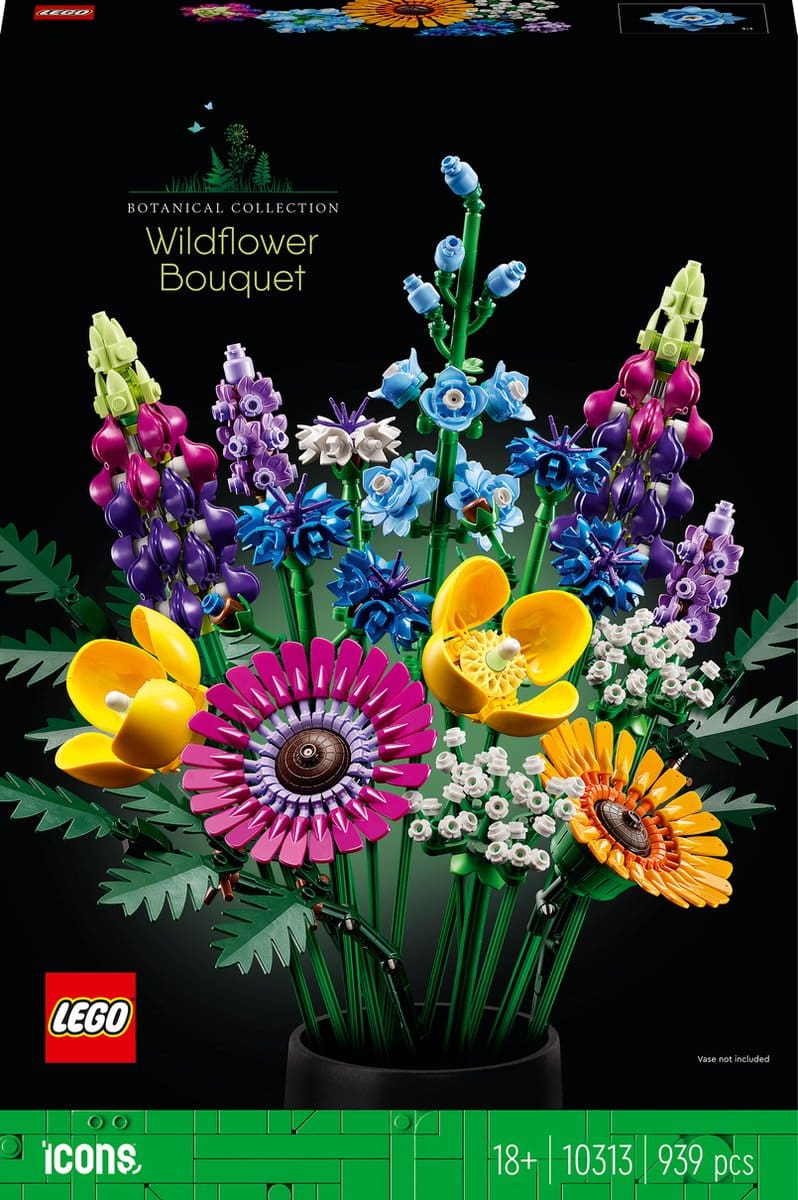 LEGO Icons Wilde Bloemen Boeket – 10313. 16 prachtige bloemen
