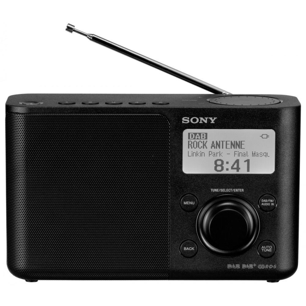 Sony XDR-S61D – DAB+ Radio – Zwart. Met ingebouwde wekkerradio