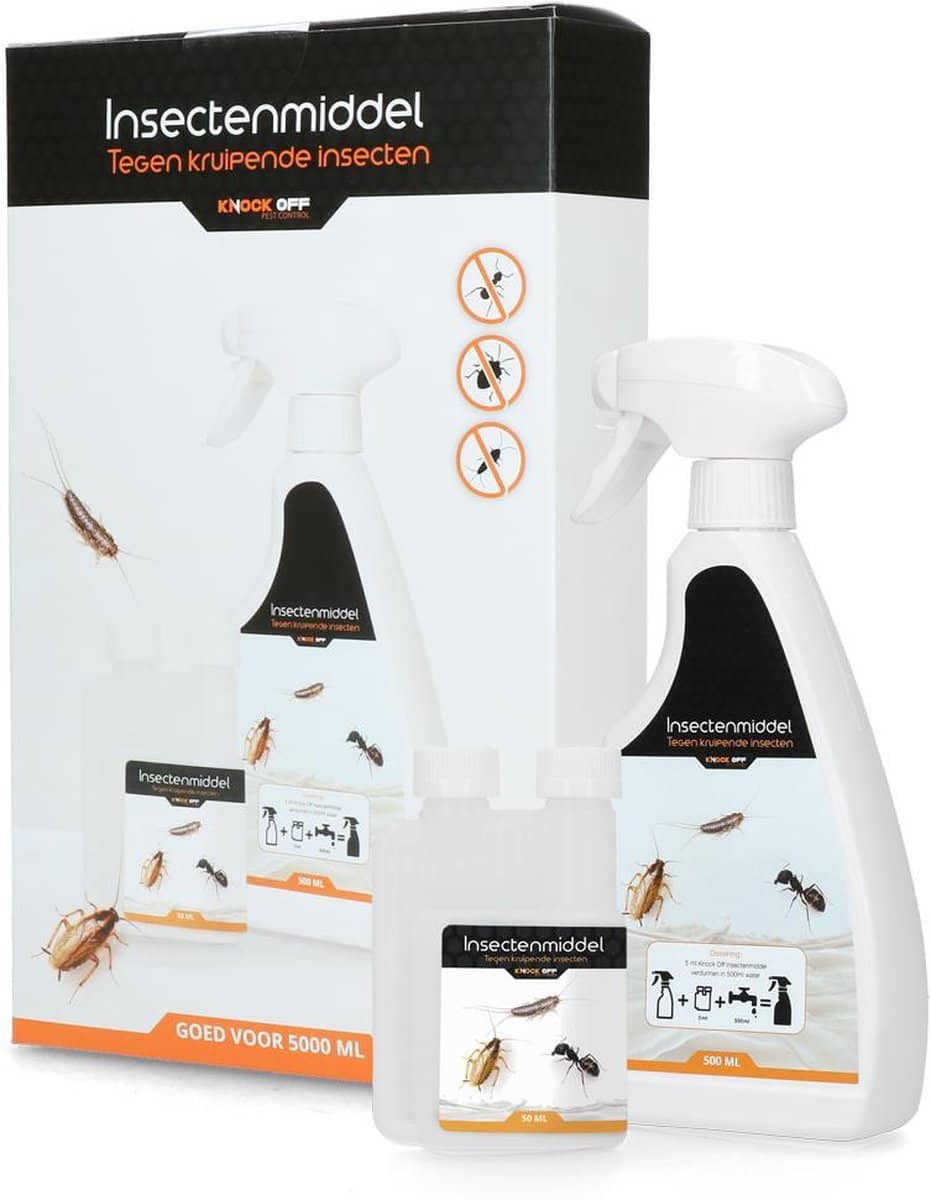 Knock Off Insectenmiddel – Insecticide. Werkt tegen al het kruipend ongedierte
