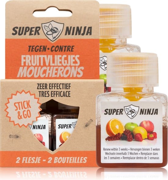 Super Ninja – Fruit Fly Ninja®. 2 handige flesjes