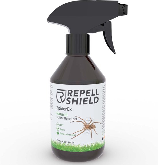 RepellShield Spinnen bestrijden. Op basis van pepermunt geur